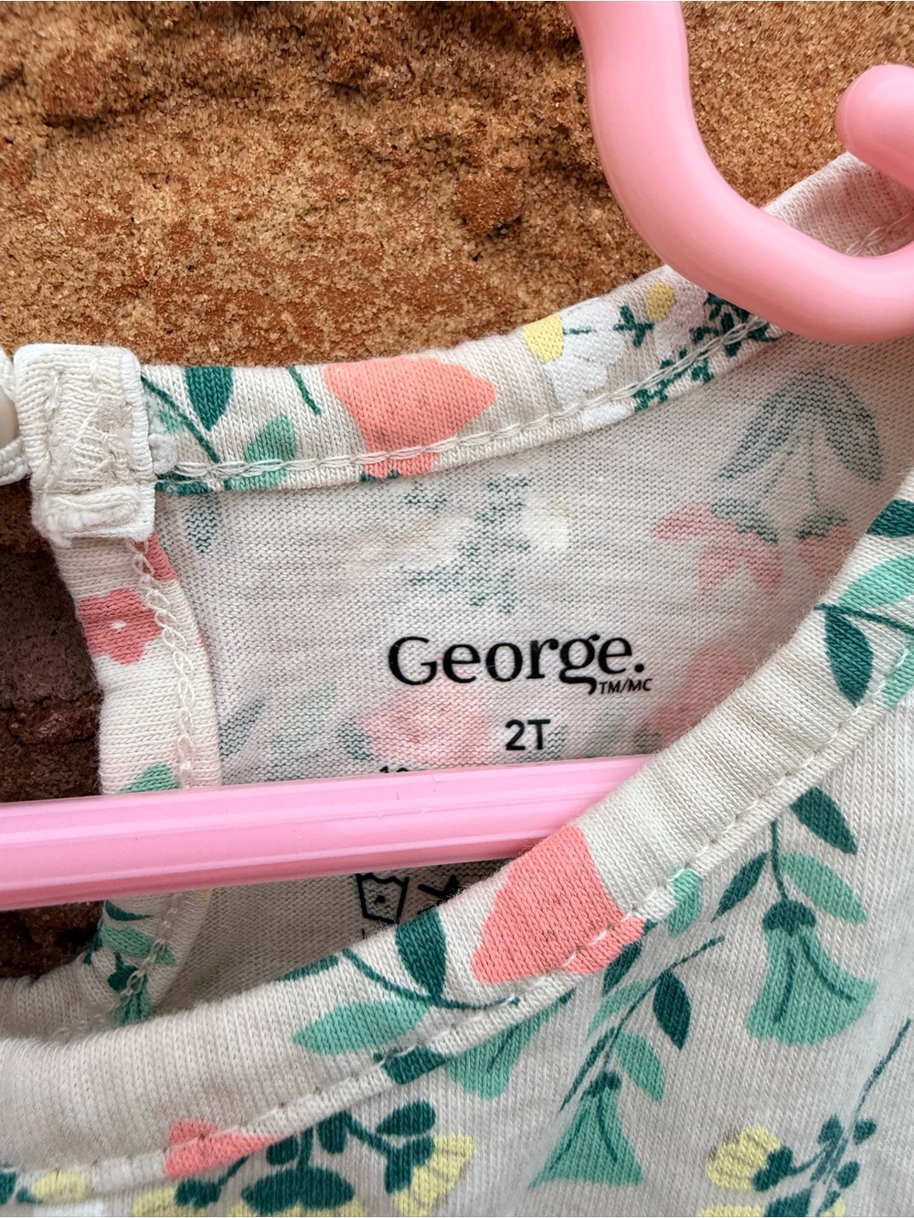 10/$25 • George Cotton Floral Bunny Print Dress - Picture 3 of 3